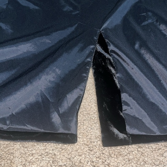 Victoria’s Secret BODY by VICTORIA Velvet Silk One-Button Blazer Jacket Black 6 - Picture 9 of 10